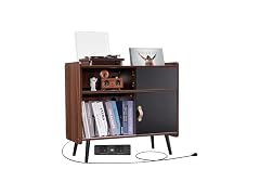 Happybuy Record Player Stand with Power