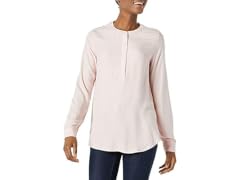 Amazon Essentials Women (L) Blouse Pink White Vert