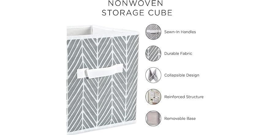 DII Vlies-Aufbewahrungskörbe 2er-Set - Organizer Für Spielzeug & Kleidung