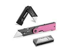 WORKPRO Folding Utility Knife,Pink