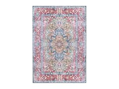 Superior Medallion Washable Runner Red