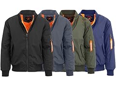 Mens Heavyweight Flight Bomber Jacket