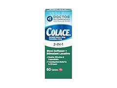 Colace 2-in-1 Laxative 60ct