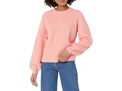 Amazon Essentials Women's Crewneck Sweater Peach
