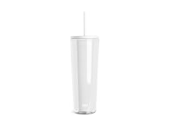 Simple Modern Plastic Tumbler with Lid and Straw  24oz | Winter White