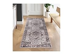 Superior 2'7"x6' Modern Floral Medallion Area Rug