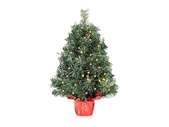 KISIQI Pre-lit Artificial Christmas Tree
