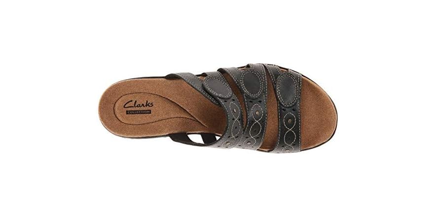 clarks botanic slide black
