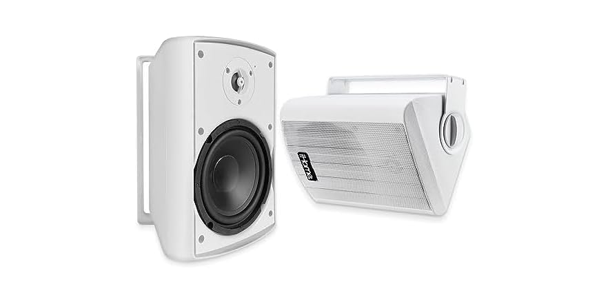(2 Pack) (NEW) iHome 5.25" Weatherproof Bluetooth Speakers