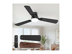 42" Black Ceiling Fan