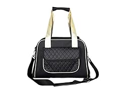 Airline Approved Mystique Fashion Pet Carrier Black M