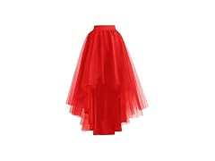 ROSE IN THE BOX Tulle Skirt Red