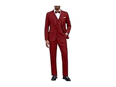 Men's 3 Piece Slim Fit One Button Suit