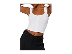 Forever 21 Ribbed Bustier Crop Top