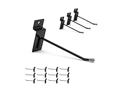 HUHOLE Black Slatwall Hooks