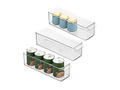 iDesign Stackable Fridge Storage Bin 3 PK