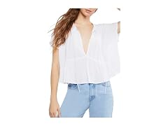 Forever 21  (L) Tiered Tie-Neck Top