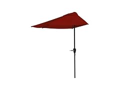 Half Umbrella Outdoor Patio Shade - 9ft