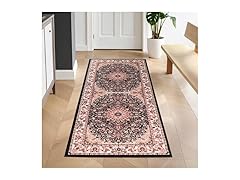 Superior Traditional Floral Medallion Border Rug