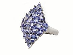 Sterling Silver Tanzanite Cocktail Ring