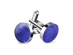 FELYSIK Blue Velvet Cufflinks for Men