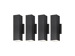 BesLowe 4-Pack Outdoor Wall Lights, Up & Down
