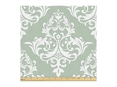 Ambesonne Damask Fabric by The Yard,