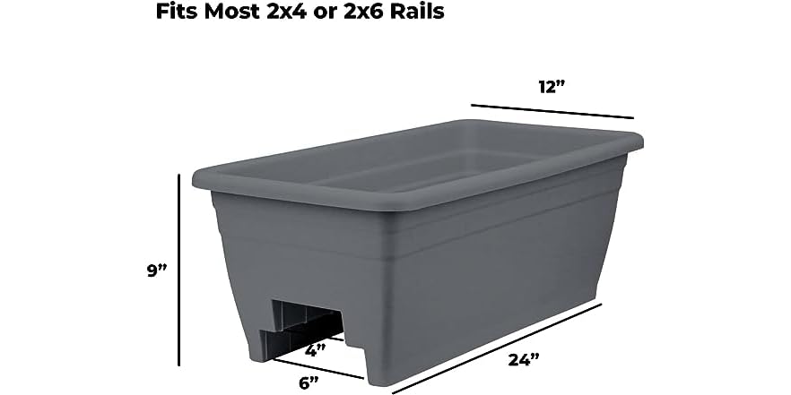The HC Companies Fioriera In Plastica Arenaria 30,5 Cm - Con Sottovaso E Fori Di Drenaggio, Per Interni/Esterni, Resistente UV
