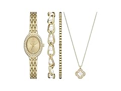 Folio Womens ThreeHand Watch GoldTone