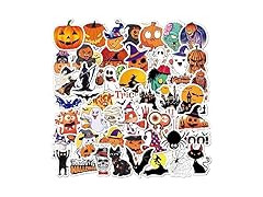 100 Pcs Halloween Pumpkin Stickers 