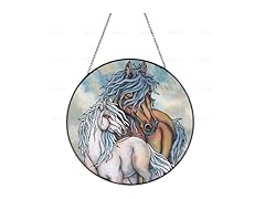 ANFURI Horse Glass Window Hanging
