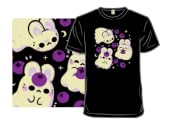 Cute Bunny Ghosts and Blueberries
