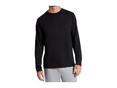 Gaiam Men (M) Flow State Long Sleeve Top Black