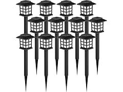 (12 Pack) GIGALUMI Solar Outdoor Lights