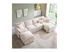 wow97e W0568 Cloud Couch Ottoman with Storage (Open Box)