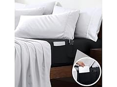 Cathay Twin Organizer Pocket Fitted Sheet