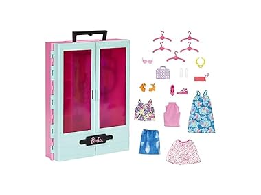 $31.49, Was $36.71, 14% Off! Barbie Closet Playset with 3 Outfits dealfomo
