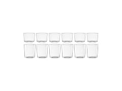 Oneida Stackables Clear Short & Tall Glasses, Set Of 12