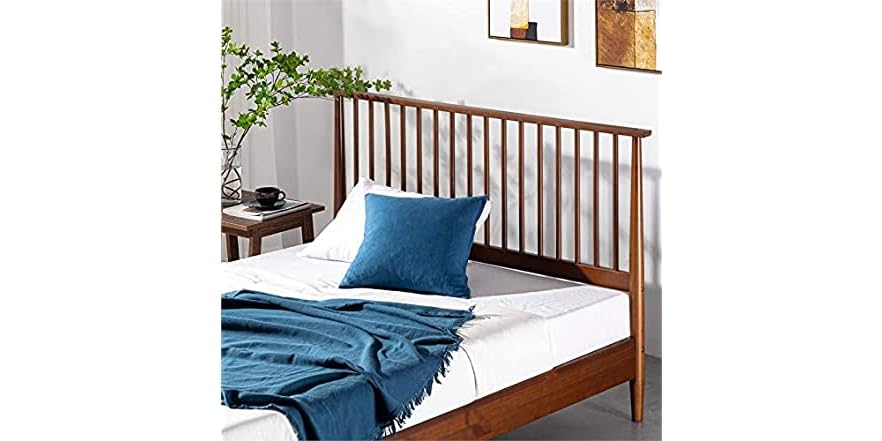 ZINUS Linda Mid Century Wood Platform Bed Frame