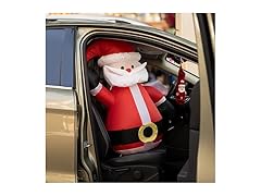Zone Tech CR0001 Santa Blow-Up Décor for Cars Red