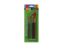 Scribbles Assorted Fabric Paint Brushes 5pk
