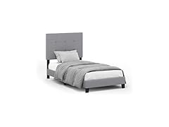 Button Tufted Upholstered Twin Bed Frame