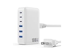 108W USB C Charger Block Station
