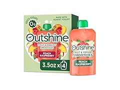 4PK Outshine Fruit & Yogurt Smoothie Peach Raspberrt