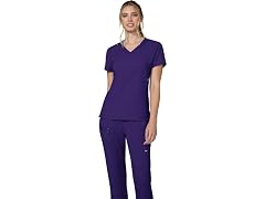 KOI Wrap Stretch Lightweight Top (4XL)