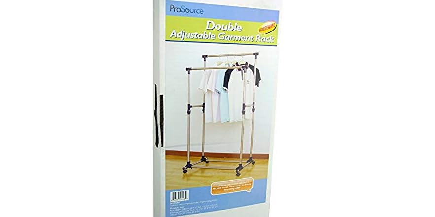 ProSource Rolling Clothing Rack