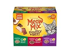 24PK Meow Mix Tender Favorites Poultry & Beef