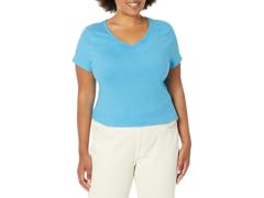 Hanes Women (XL) Shirred T-shirt Process Blue