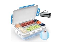 YARUITK Snackle Box with Ice Pack, White