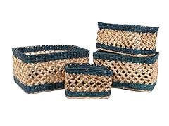 Open Weave Water Hyacinth Baskets